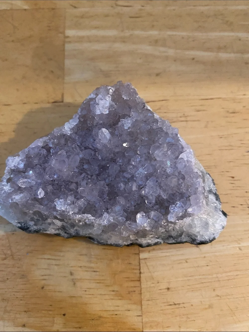 Amethyst Crystal Cluster about 3 x2 x 1 believed to promote mental clarity NWT